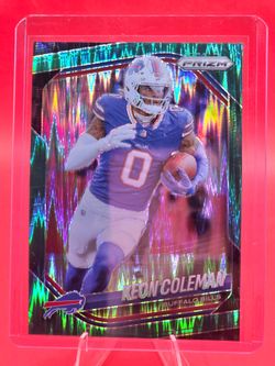 2025 Panini Prizm - Keon Coleman #275 Green Flash Prizm