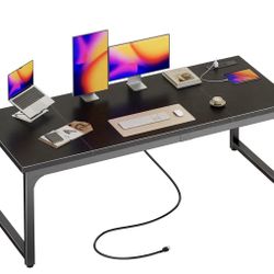 Computer Desk W/ Power Outlets 