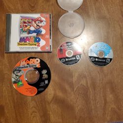 Nintendo GameCube Games And Mario Teaches Typing 2