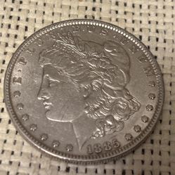 $1 1885 . Silver Coin USA.  Antique, Collectable 