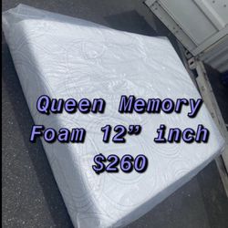 Brand new Blue Gel cooling ❄️Memory Foam Mattress  Queen Mattress only-$260 Mattress & box spring-$320  Full  Mattress only-$235 Mattress & box spring