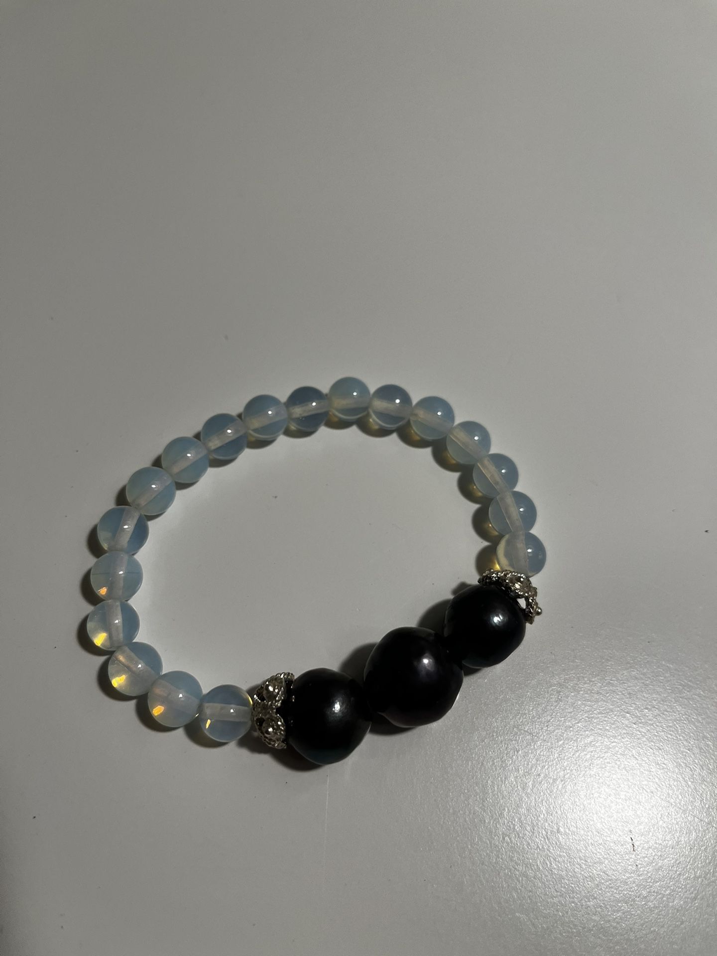 Tahitian Pearl & Moonstone Bracelet