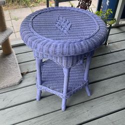 Wicker Side Table