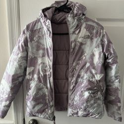 Girls Double Sided North face Jacket size large (14/16) cash & pick up only
