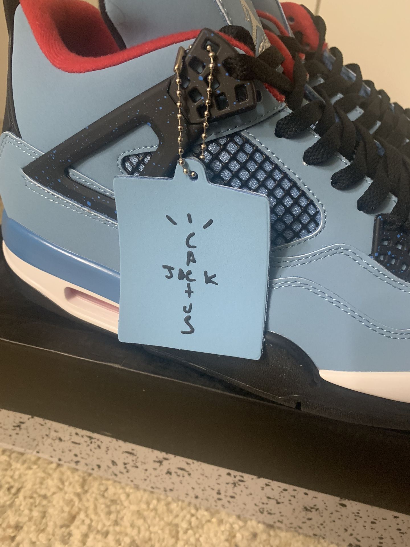 Nike Air Jordan 4 Retro Travis Scott Cactus Jack University Blue Sz 12 R.E.P.S.