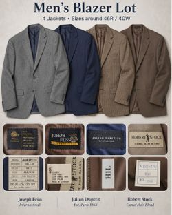 Men’s Blazer / Sport Coat Lot – 4 Jackets – $70 OBO