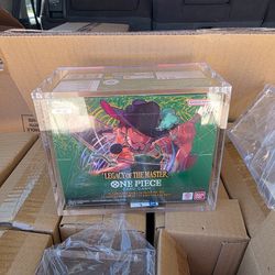 One piece tcg magnetic acrylic case for booster box romance dawn op09 pbr emperors of the new era awakening of the new era op17 eb03 carry on his will