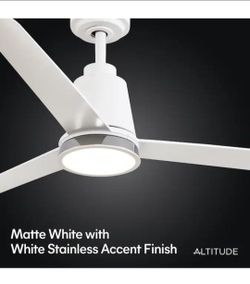 52" Matte White Indoor Ceiling fan