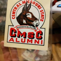 Central Missouri  State Warrensburg Cmsc Alumni Sticker 