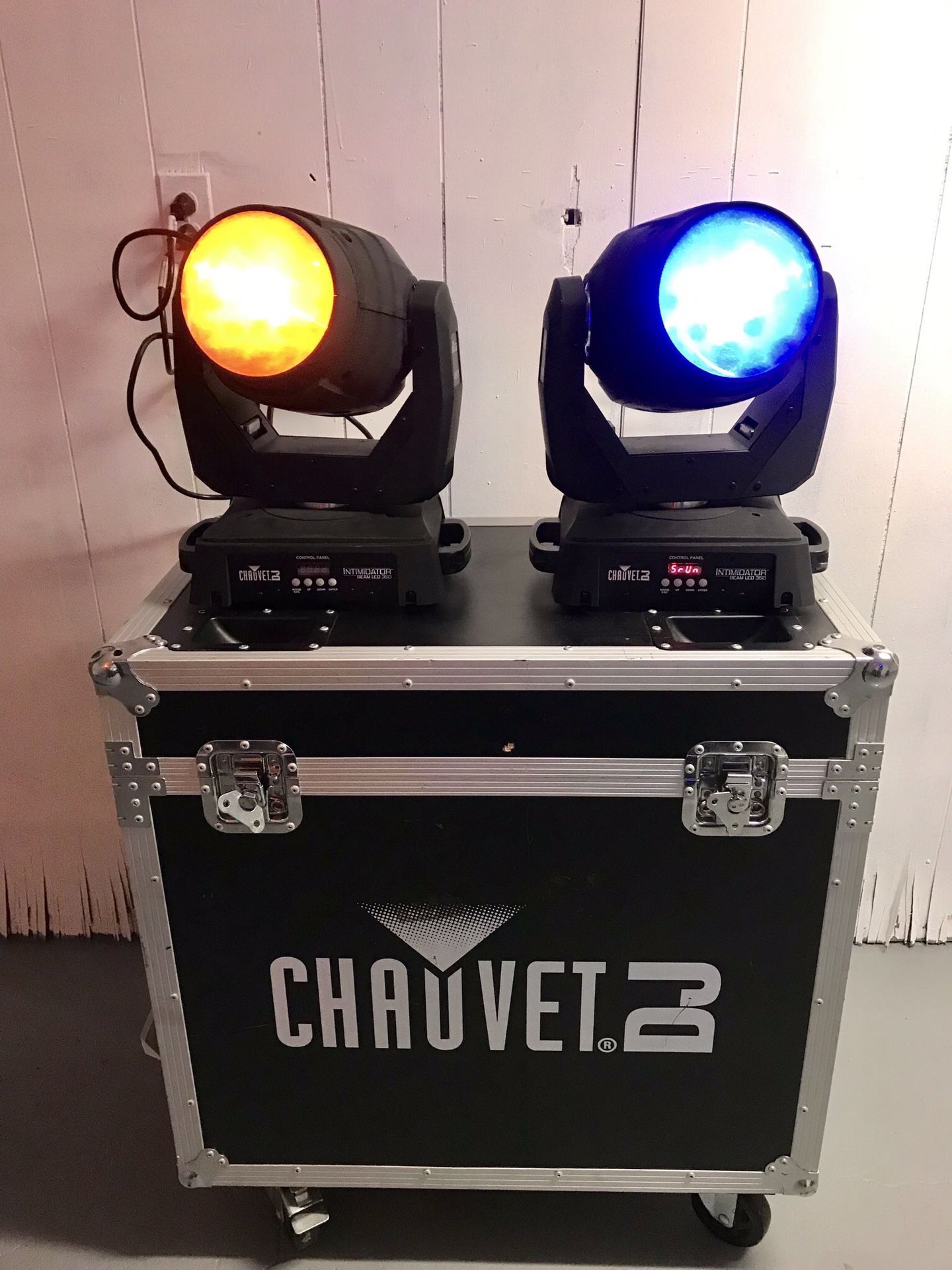2 Chauvet Intimidator Beam LED 350 with case
