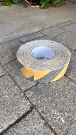 Safety stripped anti-skid tape