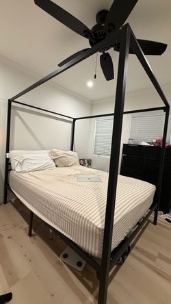Queen Bed frame and Mattress