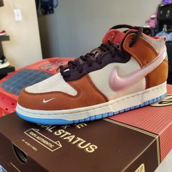Nike Dunk Mid Social Status Free Lunch Chocolate Milk