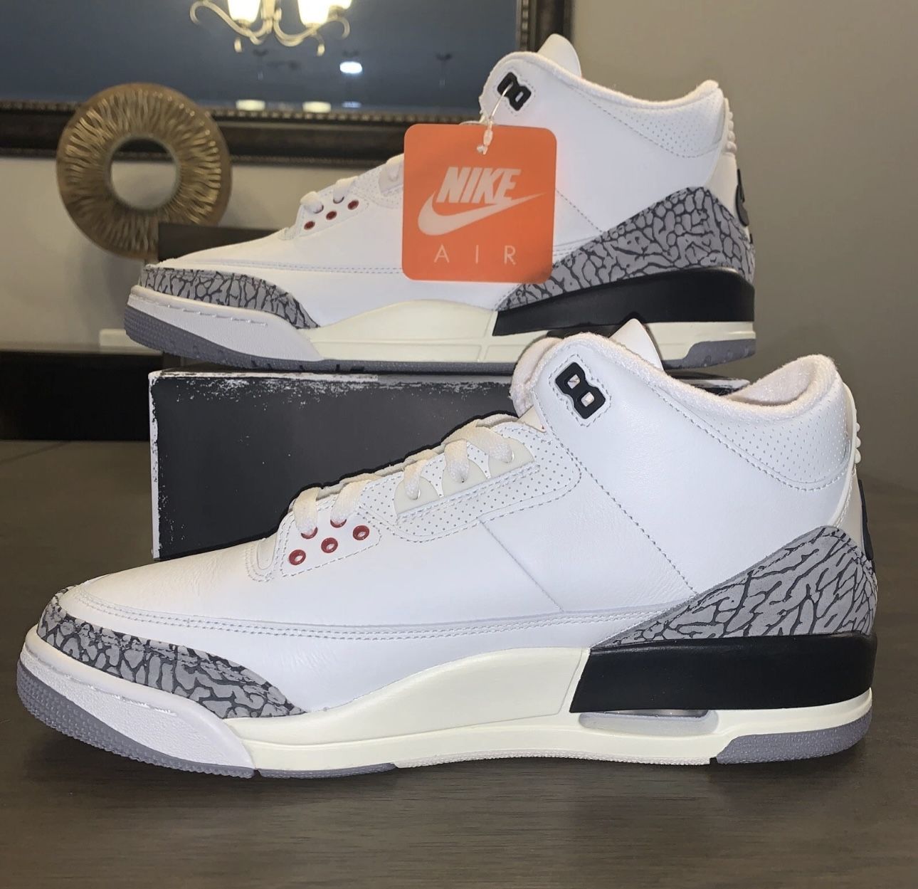 AIR JORDAN 3 WHITE CEMENT REIMAGINED MENS SZ 11.5