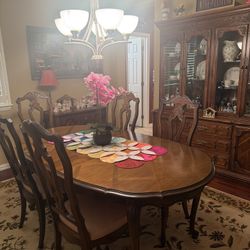1960’s Hardwood Dining Room Set