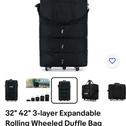 Rolling Wheeled Duffle Bag