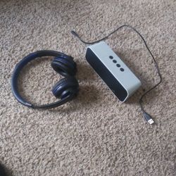 Blue Speaker &Headphones