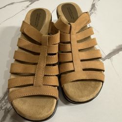 Tan Braided Strappy High Heels SIZE 6.5
