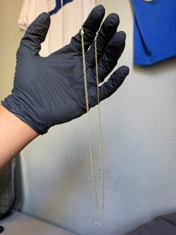 10K REAL GOLD CUBAN CHAIN 2MM 20"