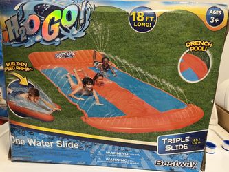New In box H2O Go 18FT Triple Water Slide 