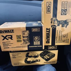 Dewalt 20volt Router, Impact, And 2 Battery With Charger 