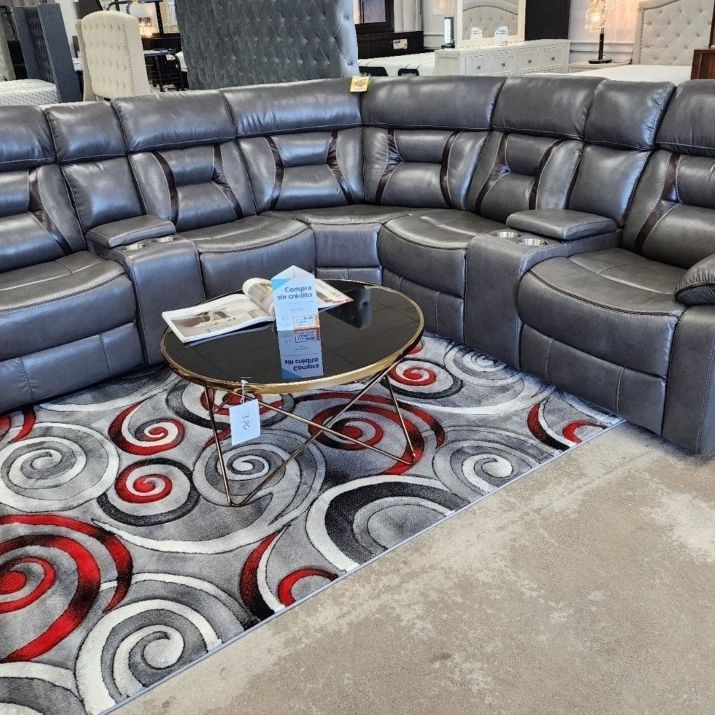 Sectional Recliner Gray 