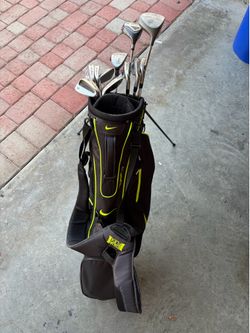 Golf Clubs and Nike Bag