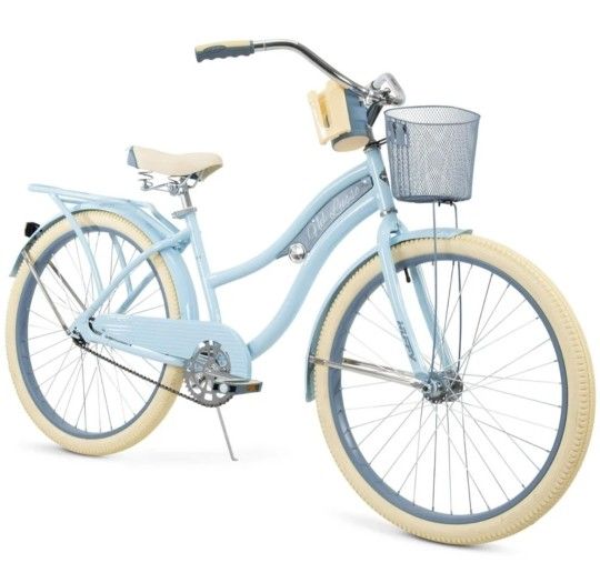 Huffy 26" Nel Lusso Classic Cruiser Bike with Perfect Fit Frame, Women's, Ages 13" Years, Light Blue BRAND NEW in Box