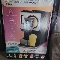 Gourmia 2 Quart Automatic Soft Serve Ice Cream and Frozen Drink Maker, Kitchen