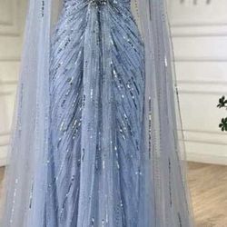 Baby Blue Formal Dress 