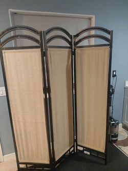 Three panel pewter cellulose fiber folding devider