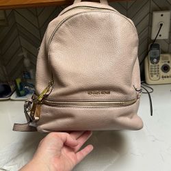 Free Pink Leather Michael Kors Backpack.