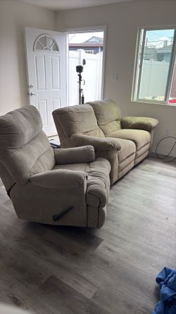 Love Seat and Rocking Sofa Chair