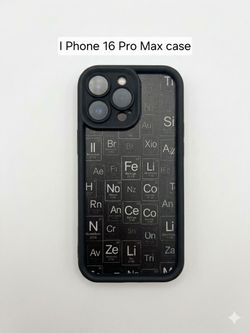 iPhone 16 Pro Max Periodic Table Phone Case