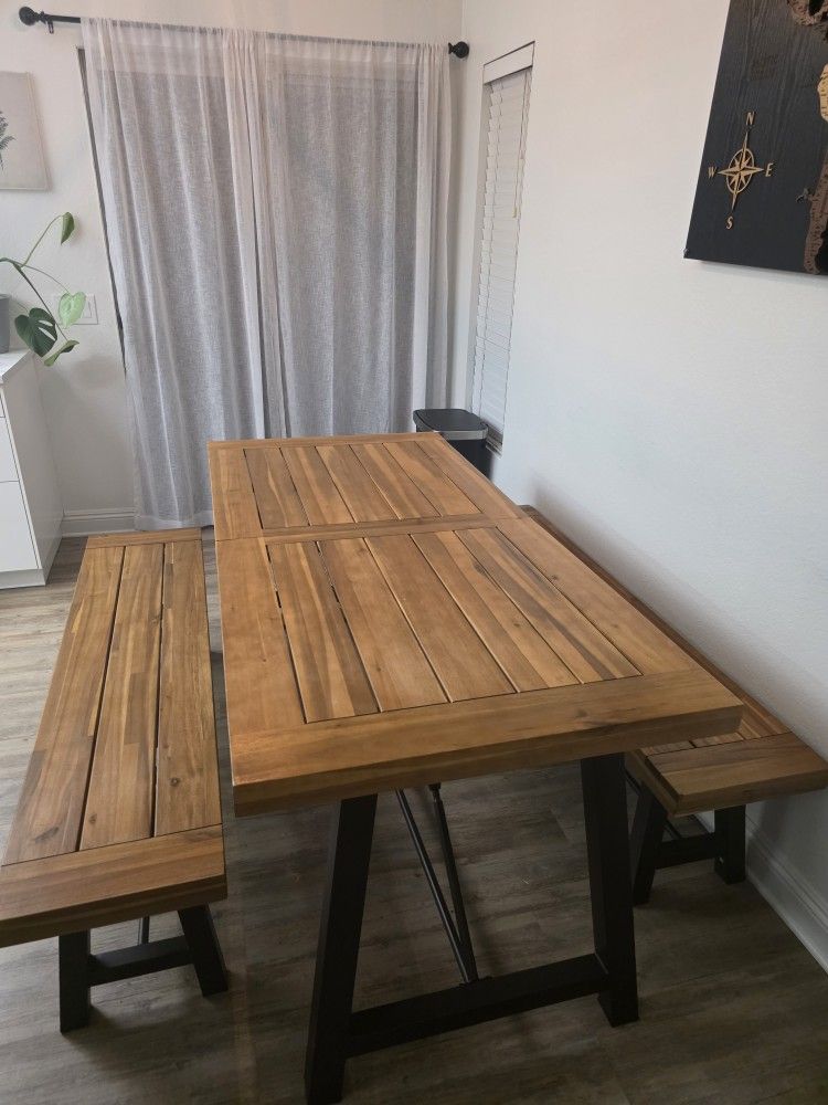 3 Piece Wooden Dining Room Set