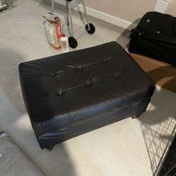 Black Brown Ottoman