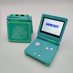 Nintendo GameBoy Advance GBA SP IPS V2 Handheld Console Animal Crossing New Leaf