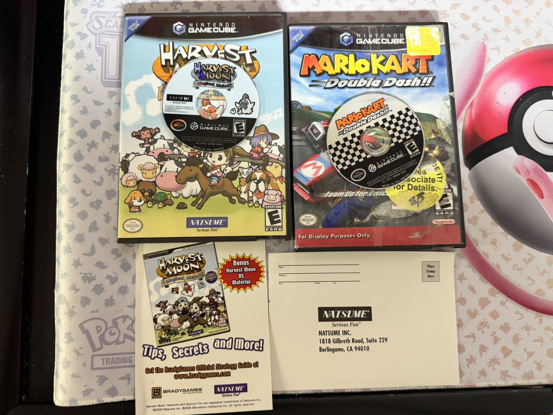 Mario Kart Double Dash & Harvest Moon - Nintendo Gamecube Games
