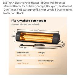 New patio heater