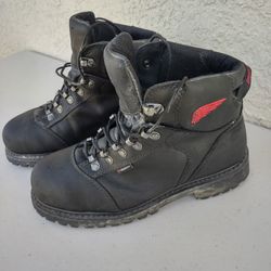 Red Wing Steel Toe Boots Sz 8