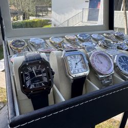 Leather Bracelet Watch 