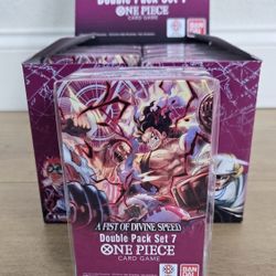 For Sale: 
Brand New Still Sealed Trading Card Game TCG One Piece A Fist of Divine Speed DP-07