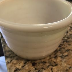 Vintage Milk glass Mixing bowl 