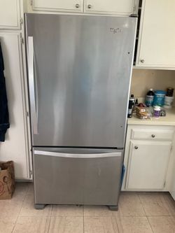 Whirlpool Stainless Steel Bottom-Freezer Refrigerator