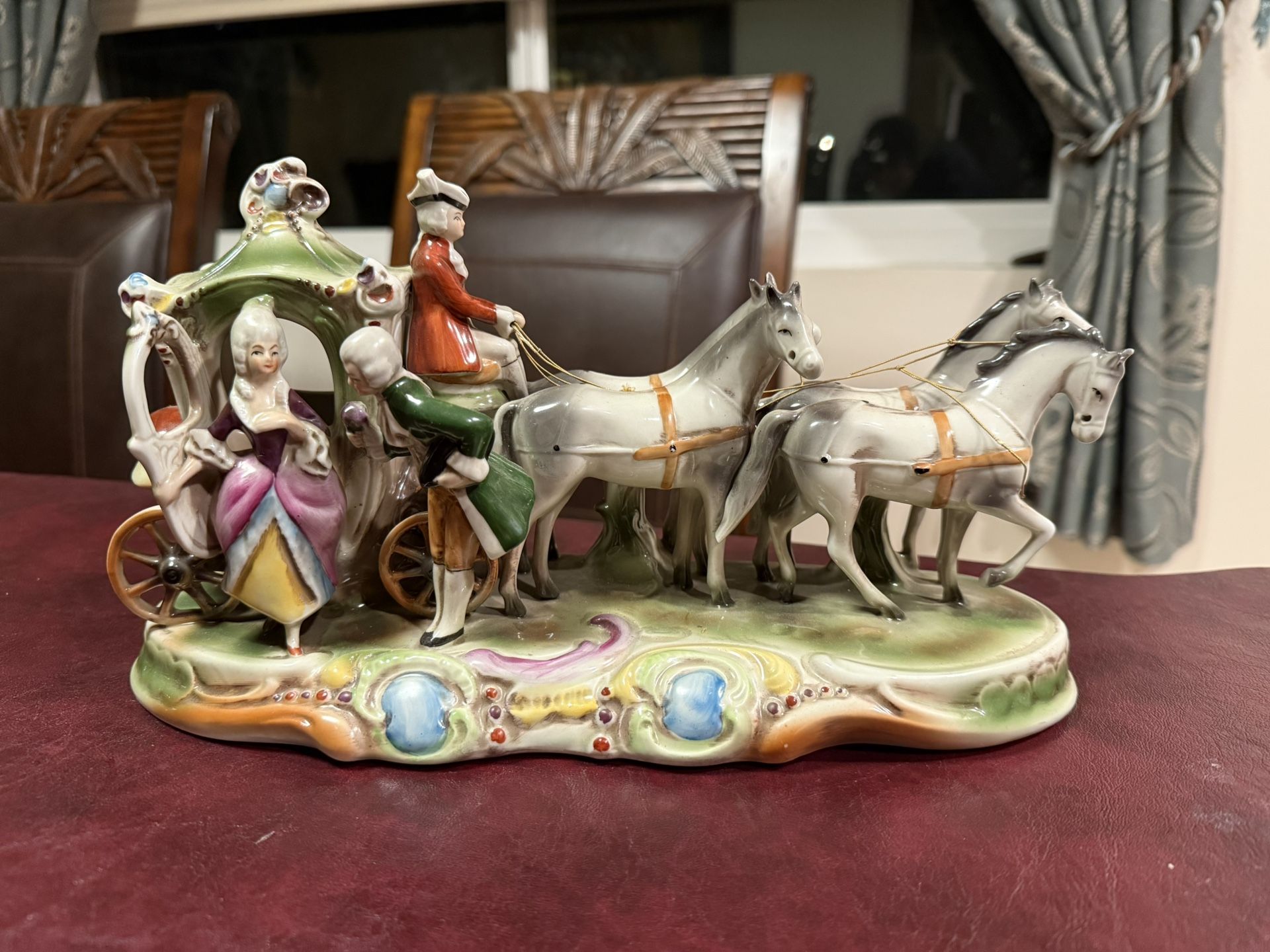 Cinderella Carriage Porcelain Statue
