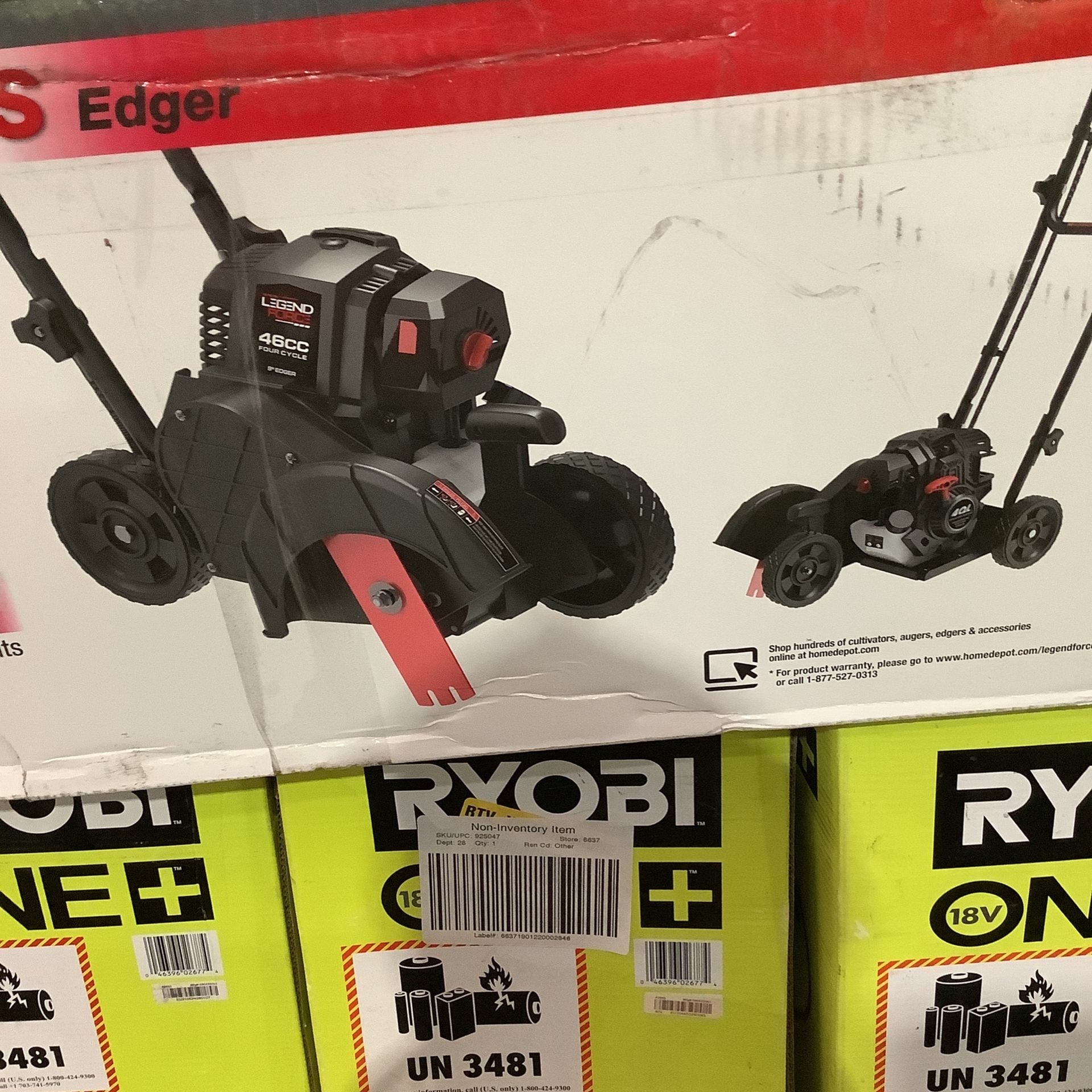 Legend Force 46 cc Gas Powered 4-Stroke Walk Behind Edger