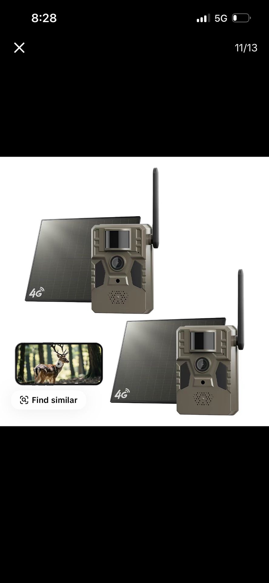 Two Solar Trail Cams *brand New In Box Never Opened *