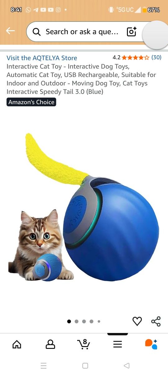 Brand new Interactive Cat Toys with USB rechargeable.