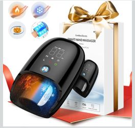 NEW Hand Massager with Kneading Rollers,6 Modes and 2 Heating Options for Hot and Cold Therapy
