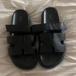 Black Sandals New 